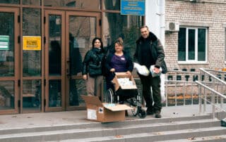 Besuch im Krankenhaus von Mykolajiw