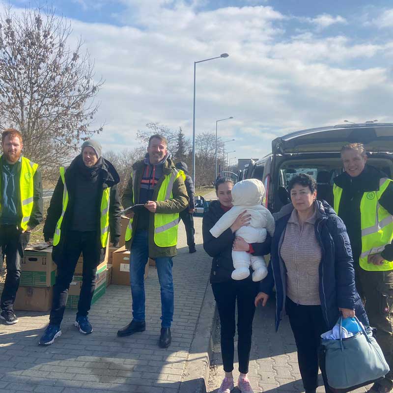 Das ehrenamtliche Team der Ukraine Hilfe Hamburg